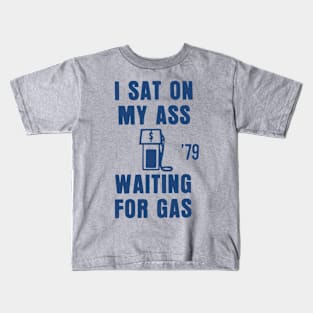 70s Gas Shortage Energy Crisis Button Kids T-Shirt